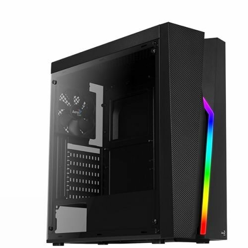 Корпус ATX Aerocool Bolt A-BK-v1, Midi-Tower, без БП, черный accm-pv15012.11