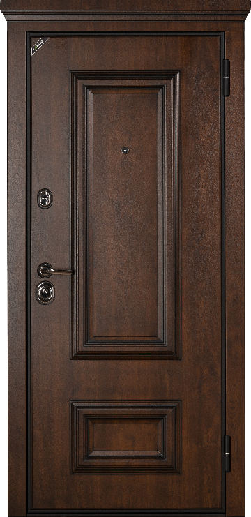 Входная дверь Гранд Securemme Дуб Темный/ Дуб Темный / 860x2050 /Левое - фотография № 1