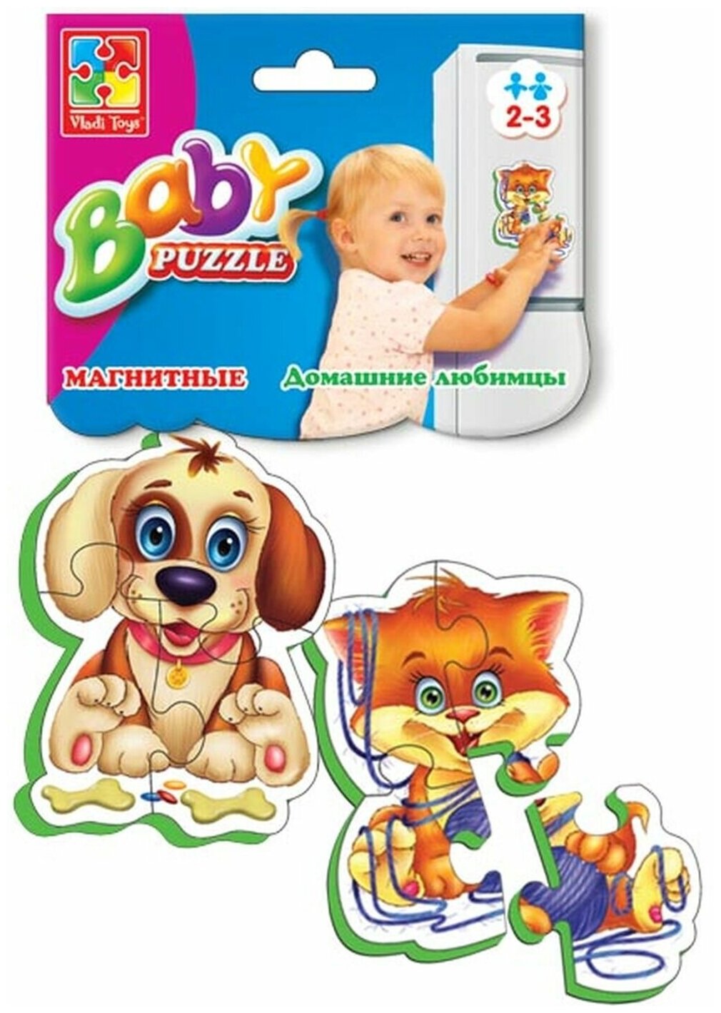 Пазлы мягкие магнитные Vladi Toys Домашние любимцы - фото №15