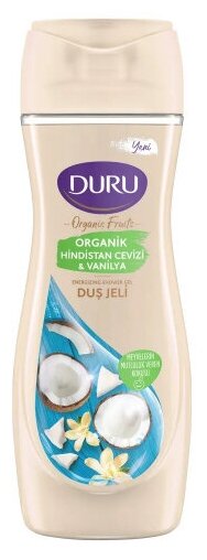 Гель для душа Duru Organic Fruit Кокос и Ваниль, 450 мл
