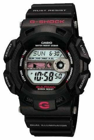 Наручные часы CASIO G-Shock G-9100-1, черный, серый