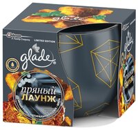 Свеча Glade Пряный лаунж, 120 г черный