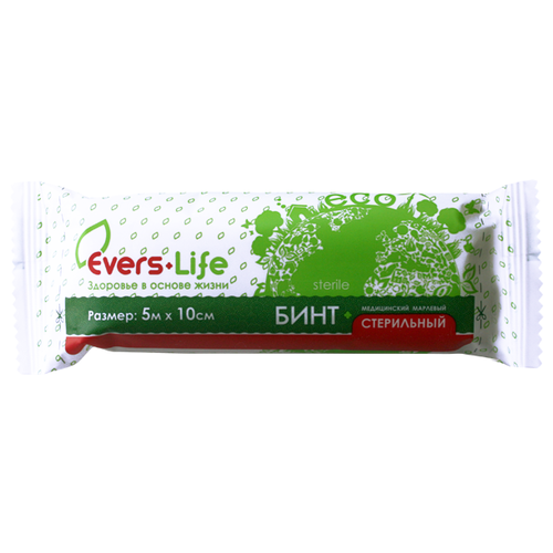 Evers-Life бинт стерильный, 7м х 14 см, 1 шт.