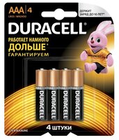 Батарейка Duracell LR03-4BL BASIC 4 шт блистер