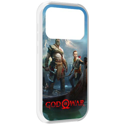 Чехол MyPads God Of War Кратос Атрей для Oukitel F150 Air1 Pro / F150 Air1 задняя-панель-накладка-бампер чехол mypads call of duty мужской для oukitel f150 air1 pro f150 air1 задняя панель накладка бампер