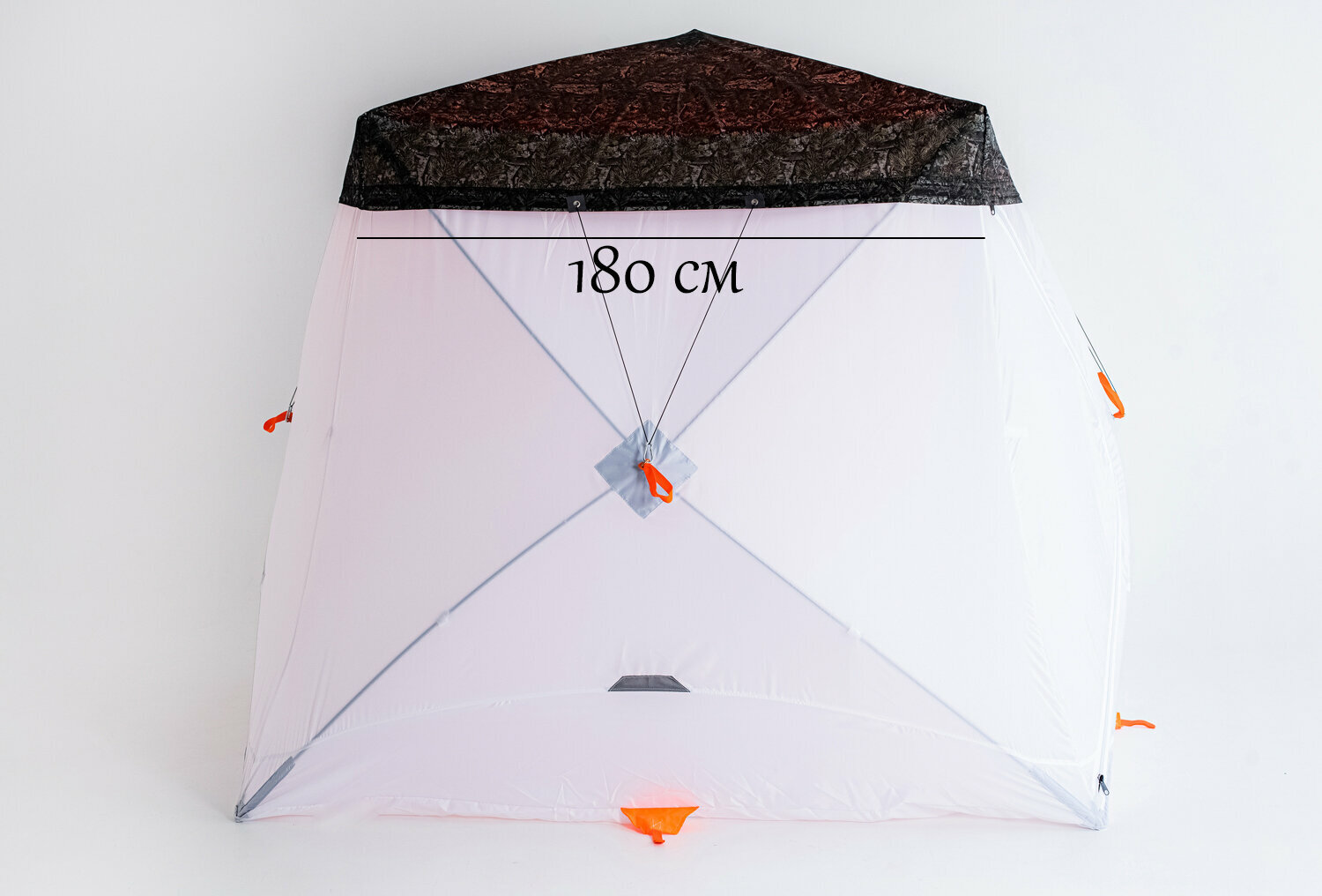 Антидождевая накидка "6 углов" 180х180см размер по крыше для зимней палатки куб, цвет темный лес