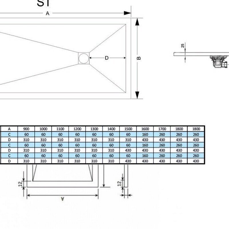 Душевой поддон RGW ST-G Stone Tray 80х100х2,5 графит 16152810-02 - фотография № 7