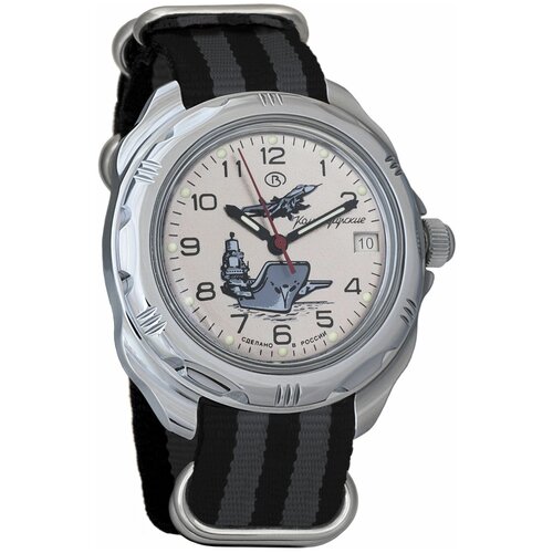 Наручные часы Восток Командирские, серый наручные часы восток 211817
