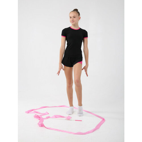 Шорты WILDWINS, размер 146, черный, розовый балетные двухсторонние спортивные штаны утепленные шорты одежда для тренировок для танцев похудения танцев упражнений шорты для взрос