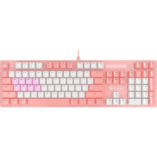 Клавиатура A4Tech Bloody B800 Dual Color механическая розовыйбелый USB for gamer LED B800 PINK 804300₽