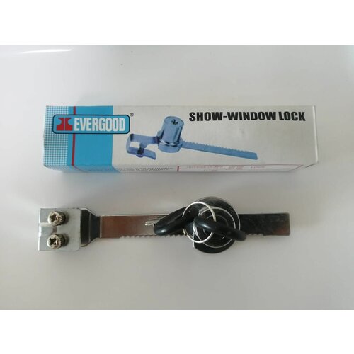 Замок реечный хром, для раздвижных, стеклянных фасадов - 1 шт.