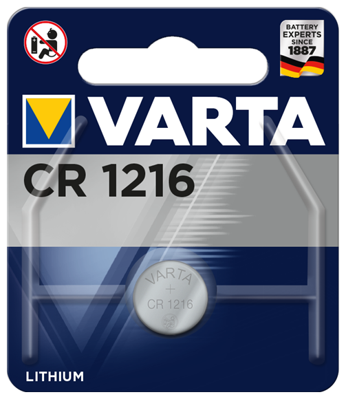 Батарейка CR1216 3В литиевая Varta в блистере 1шт.