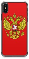 Чехол Boom Case CASE-107 для Apple iPhone X Герб России