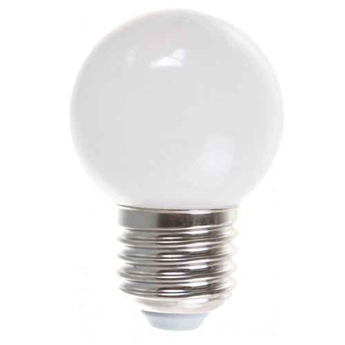 Лампа шар e27 5 LED Ø45мм - теплый белый