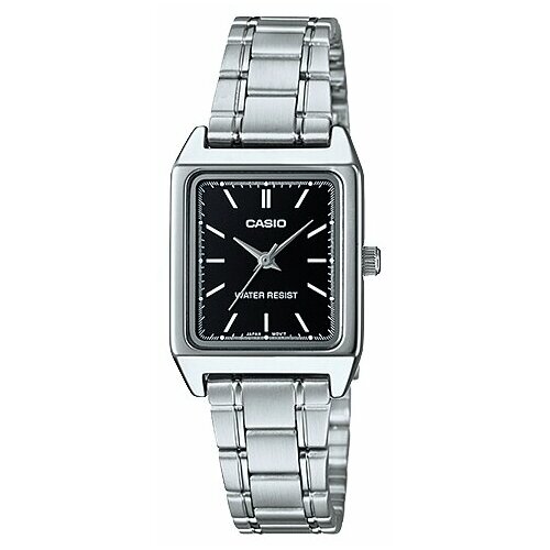 Наручные часы CASIO Collection Women LTP-V007D-1E, черный, серебряный