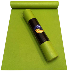 Коврик для йоги RamaYoga Yin-Yang Studio, 185х60х0.45 см зеленый
