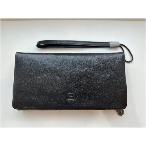 Портмоне Nina Farmina, фактура глянцевая, черный