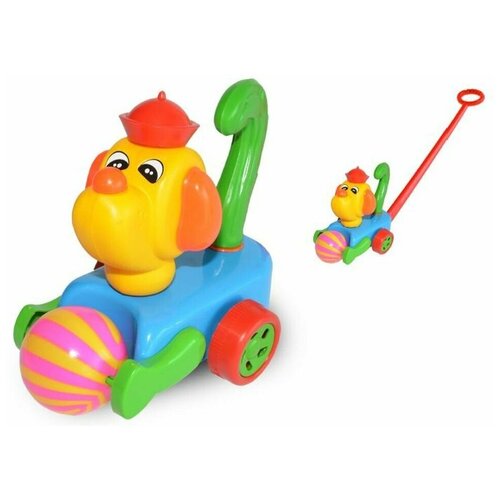 Детская каталка с мячиком, Собака, 1 шт