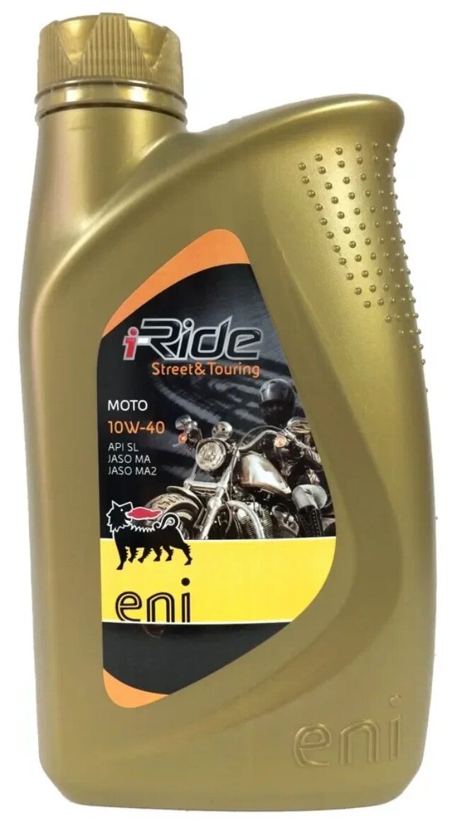 Agip eni i-Ride moto 10W-40 1L Полусинт. масло для 4-х такт. двиг. AG-MOTO-10W40-1L