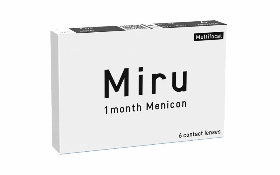 Контактные линзы MIRU 1 Month Multifocal HIGH, +4.25, Кривизна 8.6 / Мультифокальные / Ежемесячные 6 шт.