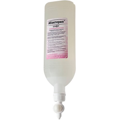 Абактерил Дезинфицирующее жидкое мыло "Абактерил-софт" (диспенсопак), 1000 мл, 6 уп., тип крышки: диспенсопак
