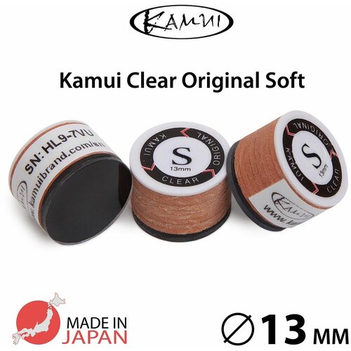 Наклейка для кия Камуи Клир Ориджинал / Kamui Clear Original 13мм Soft, 1 шт. наклейка для кия kamui clear original m