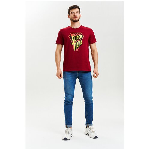 фото Футболка berchelli, размер 54, бордовый