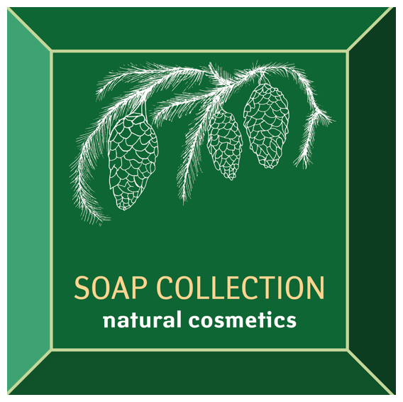 Набор GREEN «SOAP COLLECTION» натуральное мыло - «Сухие травы, Пихта, Шоколад, Пчелиный воск — грейпфрут» 70 гр*4 Гиттин