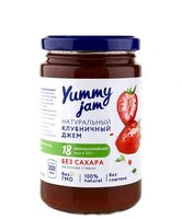 Джем Yummy jam натуральный клубничный без сахара, банка 350 г 350 г