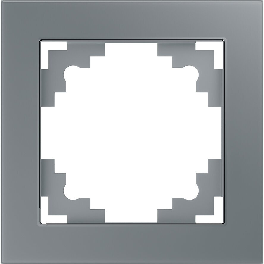 Рамка 1-местная, серия Катрин, GFR00-7001-03, серебро арт. 39531