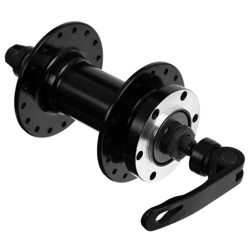 фото Втулка dream bike, передняя, 32 отв, old 100, под эксцентрик, под диск, ось 3/8" , длина 108 мм, алюминий, цвет черный