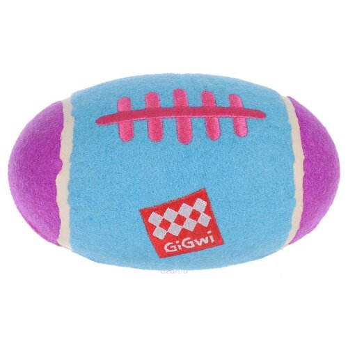 фото Мячик для собак gigwi dog toys большой (75272) голубой/фиолетовый