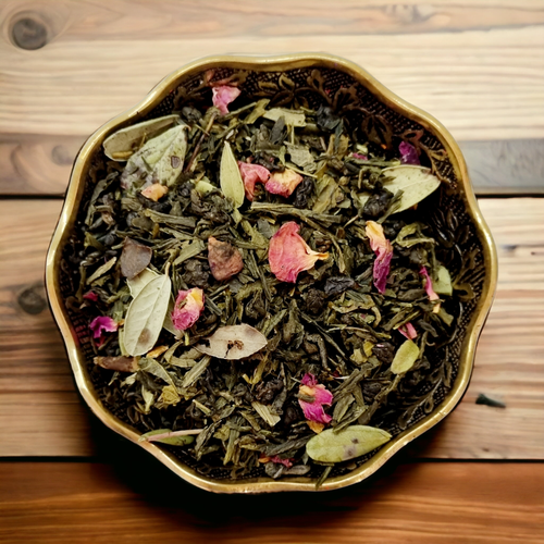 Зеленый чай Винтаж Боярыня Морозова листовой ароматизированный 100 грамм