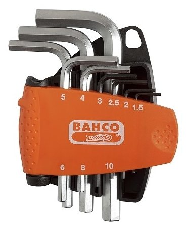 Набор имбусовых ключей BAHCO BE-9778, 9 предм., серебристый