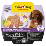 Корм для собак GimDog (0.1 кг) 1 шт. Little Darling Fruity Menu паштет из тунца с ананасом и инжиром - изображение