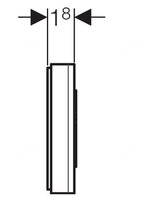 Кнопка смыва GEBERIT 241.568.00.1 HYTRONIC серый