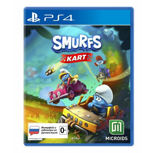 Игра для PS4: Smurfs Kart Стандартное издание ( PS4/PS5) ps5 игра microids smurfs kart стандартное издание