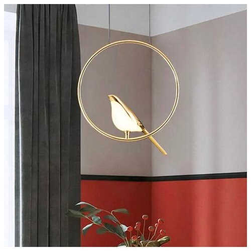 Подвесной светильник Nomi Bird 1 / 3000K / золотая птичка Gem Lamp