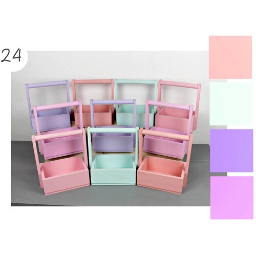 Набор из 10 деревянных ящиков №38 