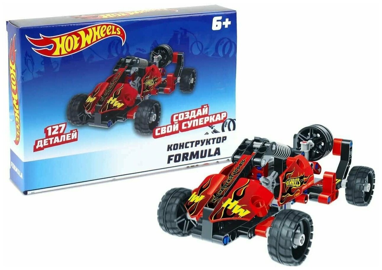 Конструктор HOT WHEELS FORMULA 127 деталей 1TOY Т15402