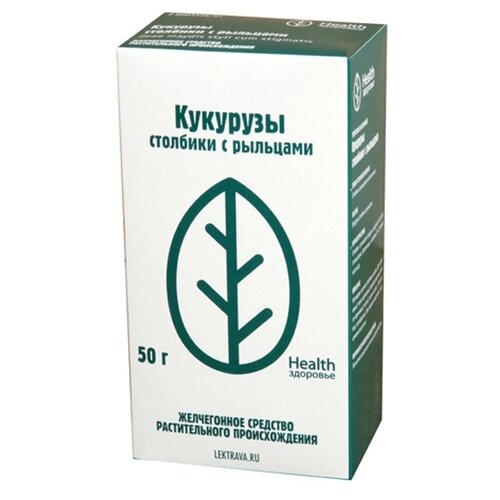 Здоровье Health столбики с рыльцами Кукурузы, 50 г