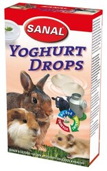 Лакомство для кроликов, грызунов SANAL Yoghurt Drops с йогуртом и витаминами A, C, D, E