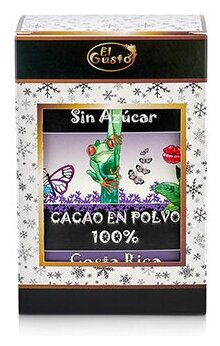 Какао-порошок El Gusto gourmet hot cocoa 100%, 200 г - фотография № 10