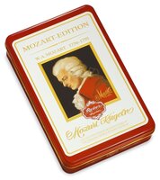 Набор конфет Reber Mozart Kugeln Luxury Tin 480 г красный/белый