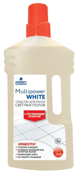 Средство для мытья светлых полов Prosept Multipower White концентрат 1:20-1:125 (1 л)