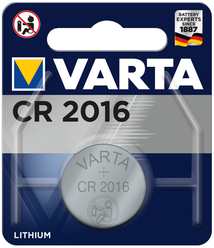 Батарейка VARTA CR2016, в упаковке: 1 шт.