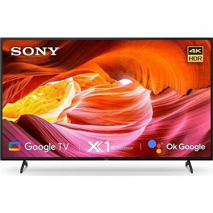 50" Телевизор Sony KD-50X75K 2022 HDR, LED, черный