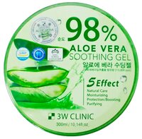Гель для тела 3W Clinic универсальный с 98% содержанием экстракта алоэ вера Aloe Vera Soothing Gel, 