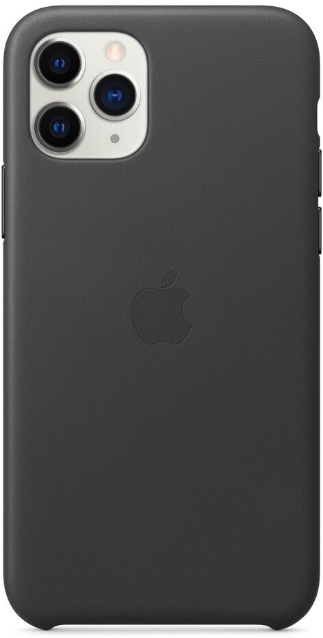 Чехол кожаный Apple iPhone 11 Pro Leather Case Black (Чёрный) MWYE2ZM/A