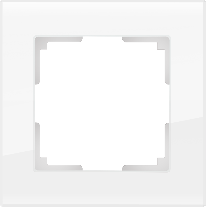 Рамка стеклянная 1 пост WERKEL Favorit WL01-Frame-01 / W0011101 белый